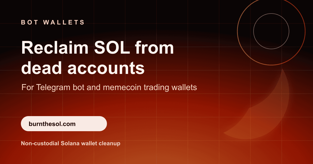 Solana wallet cleanup and token account rent recovery